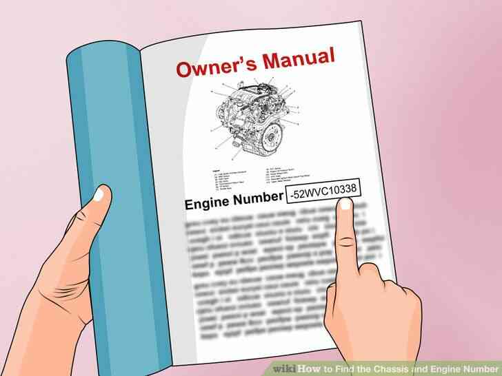 Image intitulée Trouver le Châssis et le Numéro de Moteur de l